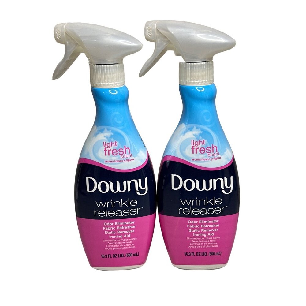 (2) Downy Wrinkle Releaser Fabric Refresher Static Remover